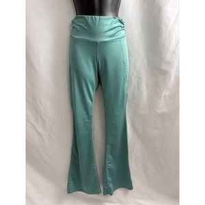 Shein Sage Green High Waisted Yoga Pants Flare Size S 4 Pilates Fitness Workout